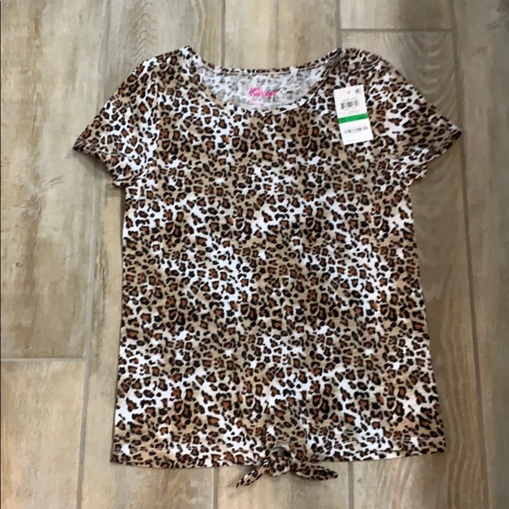 NWT epic threads girls size L leopard print top